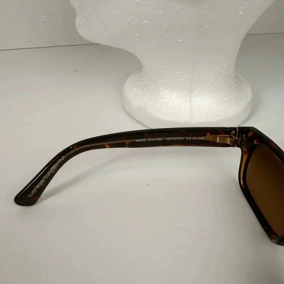 Maui Jim Sunglasses Dive Deep MJ 242-10 Tortoise Frame w/Brown Lens - Picture 10 of 13